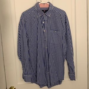 Vineyard Vines Classic Fit Tucker Shirt - Blue Gingham